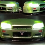 ガチャガチャ　ガシャポン　R34 GT-R　ヘッドライトコレクション